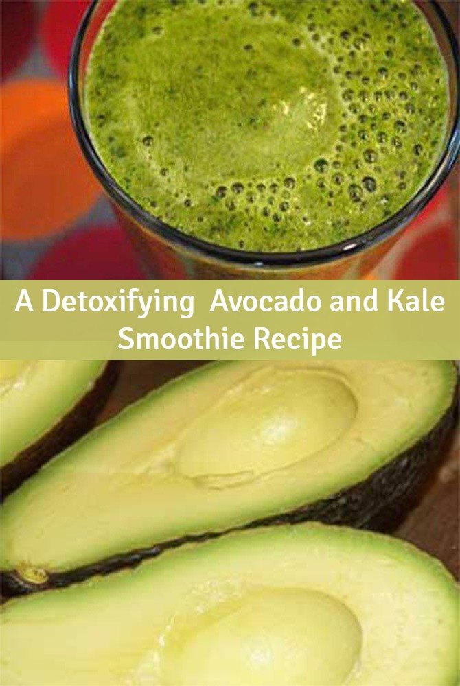 A Super Healthy Avocado & Kale Smoothie Recipe