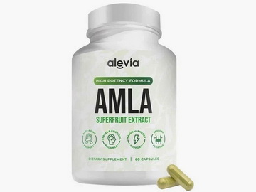 Alevia brand Indian gooseberry supplement bottle