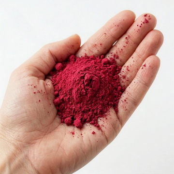 Powder Beet Juice in Hand