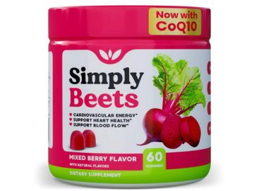 Simply Beet Gummies with CoQ10 tub