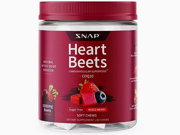 Snap's Heart Beets soft chews tub