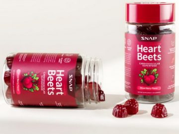 Heart Beet Gummies bottles by Snap Supplements 