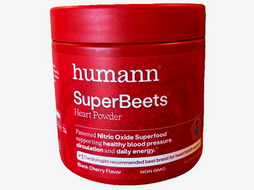 SuperBeets heart powder tub on white