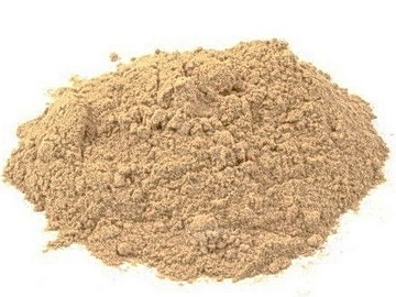 Amalaki churna on white table